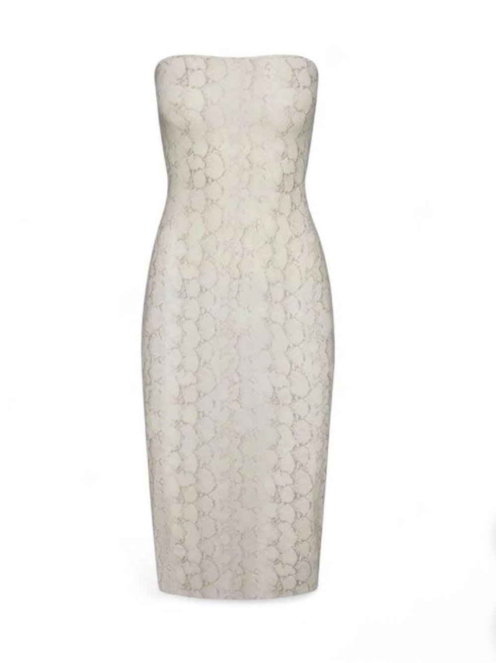 Skims Milky Sheer Midi Tube Dress - Stone Pastel Snake Print XS NWT - Picture 3 of 7